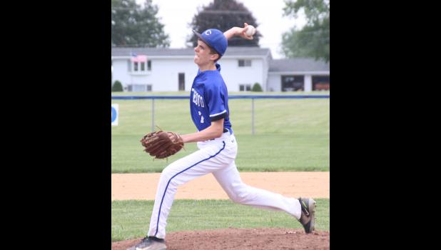 Reid Wiley fires a strike against Turkey Valley.