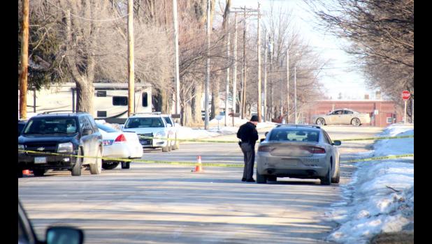 Around 8 a.m. on March 1, the shooting incident was over, but police officers were still at the scene.