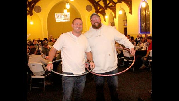Kyle McCarville and Zach Slifka had to do a tie-breaker during one of the games, showing some hole-hoop action!