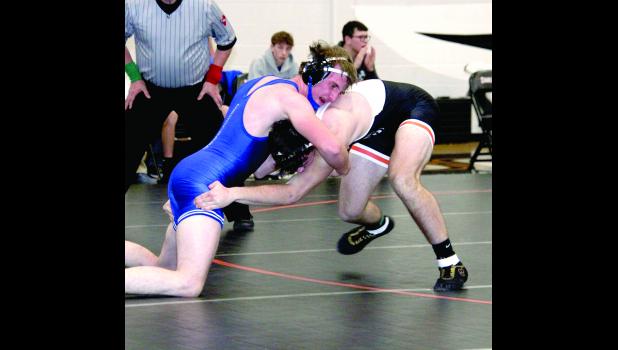 Crestwood's Tyler Pisney competes during a recent dual against Charles City.