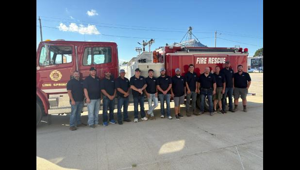 LIME SPRINGS - Left-Right: Adam Munkel, Dan Gibbs, Jeff Hovde, Jason Hammon, Scott Osmundson, Trent Loewen, Matt Leverson, Mike Leverson, Dalyn Loewen, Josh Praska, Tary Kolek, Travis Mahr, and Truman Thomas. Not pictured: Eric Munkel, Jared Gragert, Cody Bakken, Levi Hart, James Wendel, and Cole Busch.