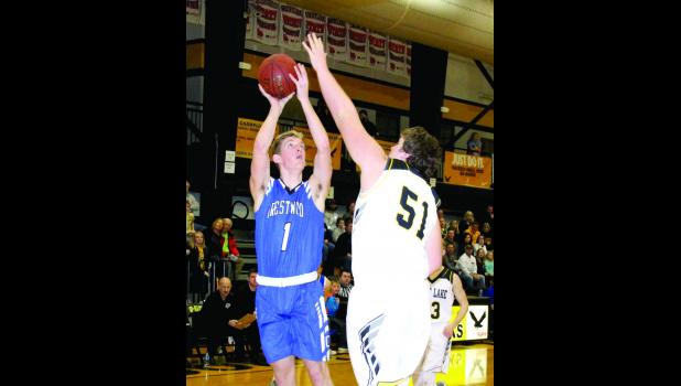 Zack Lane shoots a jumper against the Lions.
