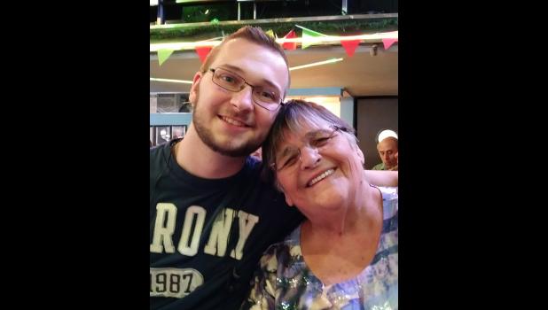 Jacob Foster, who is an extra in “This Day Forward, is pictured with Grandma, Margo Malone of Cresco.