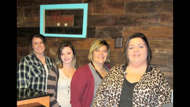 Total Look School of Cosmetology & Massage Therapy is transitioning to Total Look Salon & Spa effective Monday, Dec. 18. All of its licensed cosmetologists and massage therapists are graduates of the school. Pictured from left: Cosmetologists Jordan Grube and Savannah Foltz; Total Look Owner and Cosmetologist Heather Thomas and Cosmetologist Amanda Larson. Not pictured: Total Look Owner and Massage Therapist Holly Ramusson; Cosmetologist Lindsay Zahasky, and Massage Therapists Kenzie McCarroll and Amy Lyons.